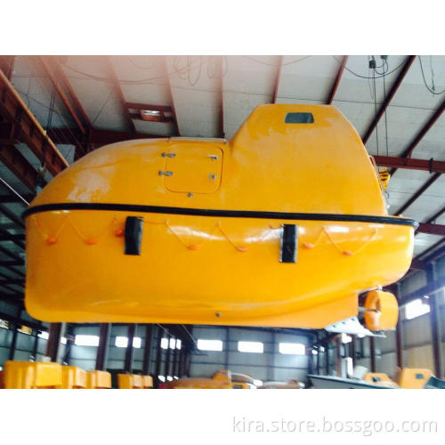 ABS BV approval totally enclosed fire resistant lifeboat with davit